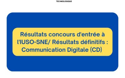 Concours IUSO-SNE/ Résultats définitifs : Communication Digitale (CD)